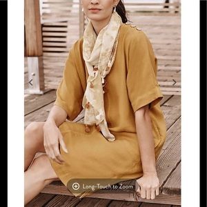 J Jill Kimono-Sleeved dress, goldenrod. Size L